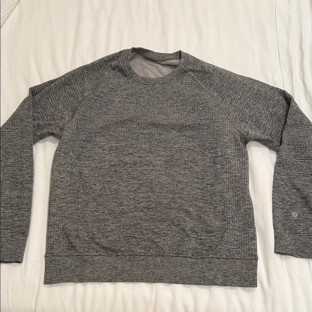 Lululemon Sweatshirt Mens Medium Engineered Warmth Long Sleeve Crew Waffle Wool